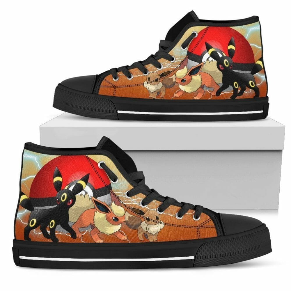 Umbreon Sneakers High Top Shoes Fan Gift