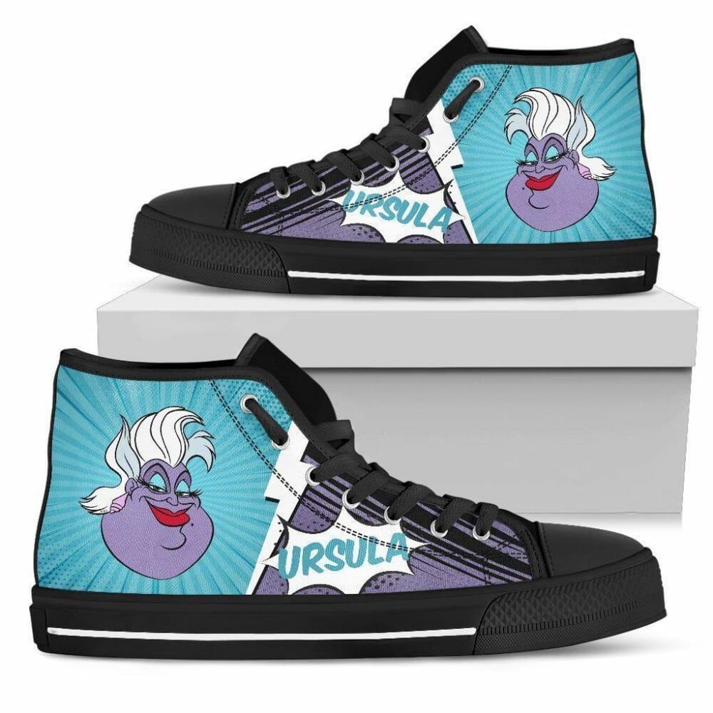 Ursula Sneakers Villain High Top Shoes Gift Idea