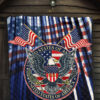 US Independence Day Bald Eagle USA Symbol Glory Flag Premium Quilt Blanket 7