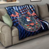 US Independence Day Bald Eagle USA Symbol Glory Flag Premium Quilt Blanket 15