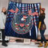 US Independence Day Bald Eagle USA Symbol Glory Flag Premium Quilt Blanket 1