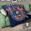 US Independence Day Bald Eagle USA Symbol Glory Flag Premium Quilt Blanket 17