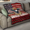 US Independence Day Eagle Flying Love US Independence Day Strength Freedom Premium Quilt Blanket 15