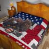 US Independence Day Eagle Taking US Shield Navy Seals Premium Quilt Blanket 19