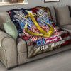 US Independence Day Marines Golden Ancor The Few The Proud Premium Quilt Blanket 15