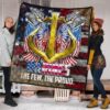 US Independence Day Marines Golden Ancor The Few The Proud Premium Quilt Blanket 1