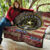 US Independence Day US Army University Always Faithful Premium Quilt Blanket 11