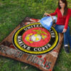 US Independence Day US Marine Corps Semper Fidelis Premium Quilt Blanket 9