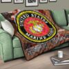 US Independence Day US Marine Corps Semper Fidelis Premium Quilt Blanket 17