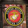 US Independence Day US Marine Corps Semper Fidelis Premium Quilt Blanket 7