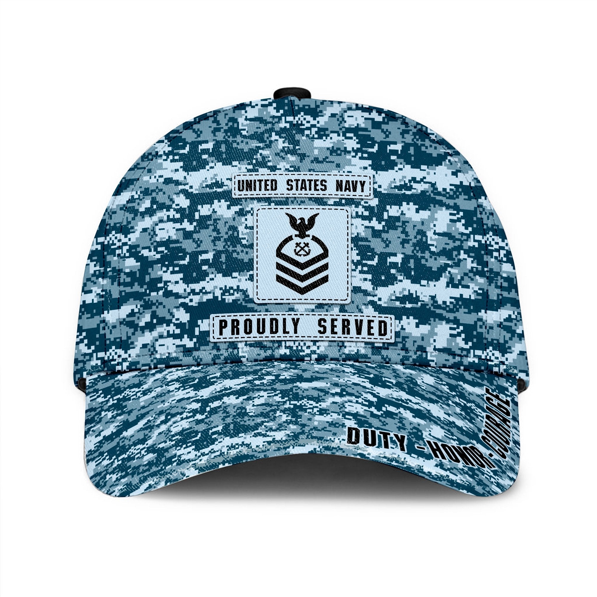 US Navy Veteran Custom Name Classic Cap