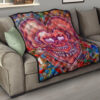 Valentine Premium Quilt - Devil Heart Smiling Face Patterns Quilt Blanket 15