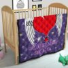 Valentine Premium Quilt Heart Wings With Halo Romantic Valentine Night Quilt Blanket 21