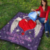 Valentine Premium Quilt Heart Wings With Halo Romantic Valentine Night Quilt Blanket 9