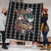 Valentine Premium Quilt - Mad Love Harley Quinn And Joker Skull Patterns Quilt Blanket 1