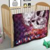 Valentine Premium Quilt - Old Skull Waiting For Loventine Artwork Quilt Blanket 21