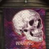 Valentine Premium Quilt - Old Skull Waiting For Loventine Artwork Quilt Blanket 7