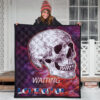 Valentine Premium Quilt - Old Skull Waiting For Loventine Artwork Quilt Blanket 3