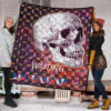 Valentine Premium Quilt - Old Skull Waiting For Loventine Skull Patterns Quilt Blanket 1