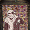 Valentine Premium Quilt - Sans Undertale Wearing Jacket Sweating No Love Lies Patterns Quilt Blanket 7