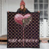 Valentine Premium Quilt - Skeleton Chest In Pink Heart Skull Patterns Quilt Blanket 3