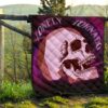 Valentine Premium Quilt - Skull Red Rose Patterns Lonely Tornando Purple Spiral Quilt Blanket 13