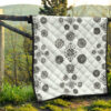 Various Mandala Patterns Black White Premium Quilt Blanket 13