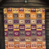 Vintage Cassette In Square Patterns Blanket 7