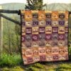 Vintage Cassette In Square Patterns Blanket 13