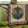 Vintage Style Mandala Dragonfly Quilt Blanket Gift Idea 9