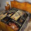 Wild Turkey Quilt Blanket Whiskey Inspired Me Funny Gift 19