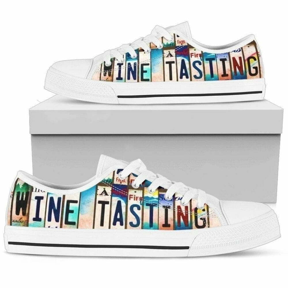 Wine Tasting Women Sneakers Gift For Wine Lover