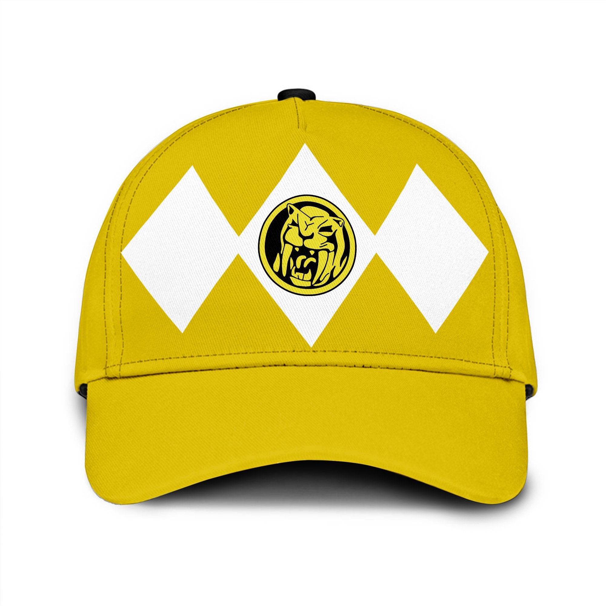 Yellow Mighty Morphin Power Rangers Custom Name Cap
