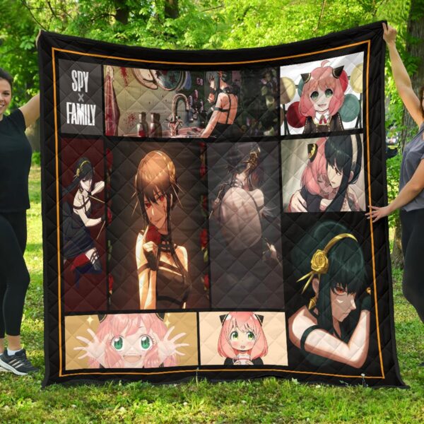 Yor Forger And Anya Forger Spy x Family Premium Quilt Blanket Anime Home Decor Custom For Fans