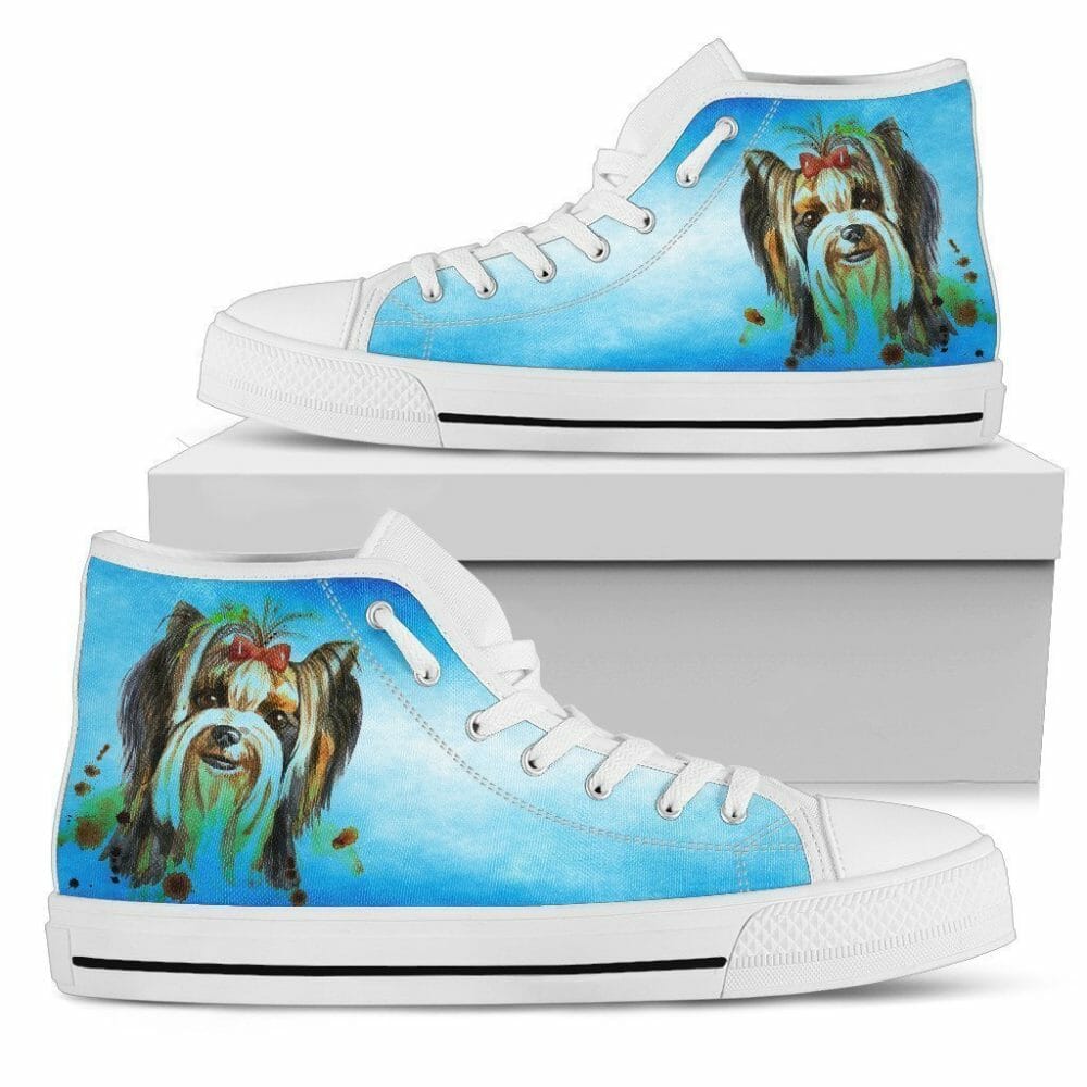 Yorkshire Terrier Shoes High Top For Women Lover