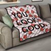 You Look Good Sweet Heart Candy Patterns Premium Quilt Blanket 15