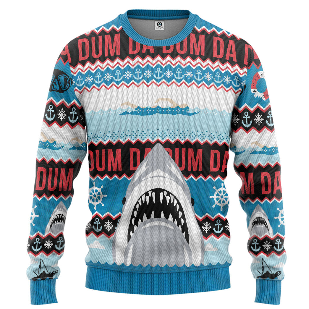 DA DUM Ugly Christmas Custom Ugly Sweater