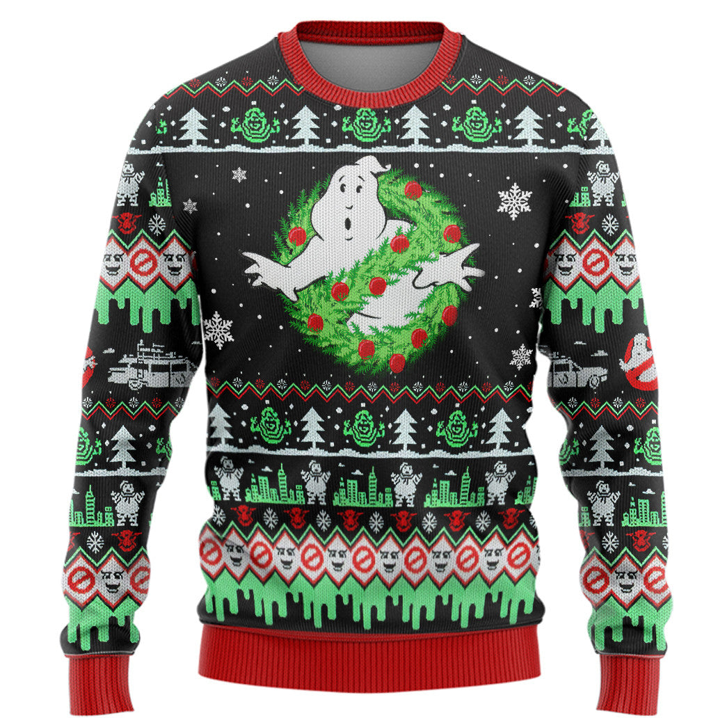 Ghostbuster Christmas Edition Custom Ugly Sweater