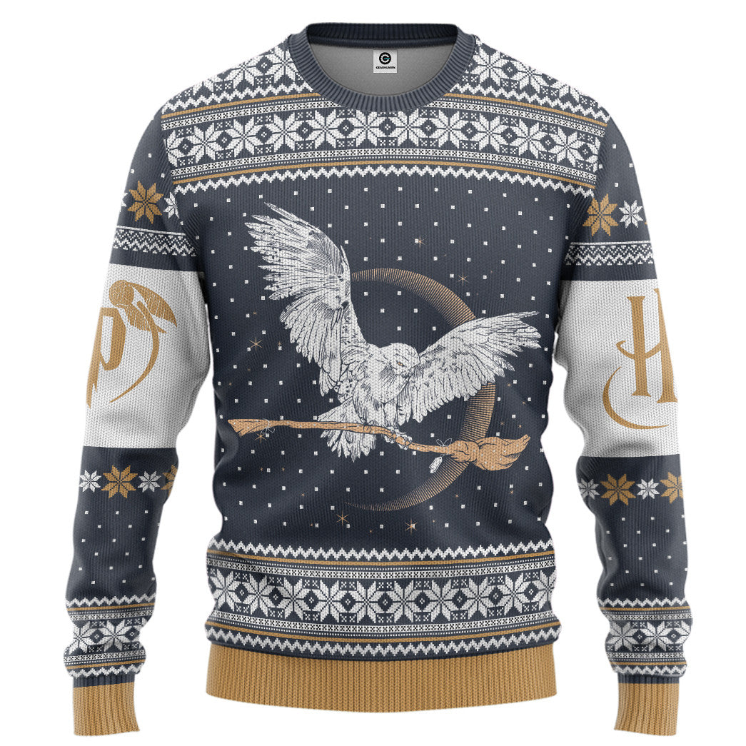 Harry Potter Hedwig Ugly Christmas Custom Ugly Sweater