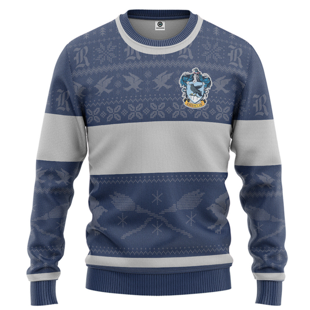 Harry Potter Ravenclaw Ugly Christmas Edition Custom Ugly Sweater