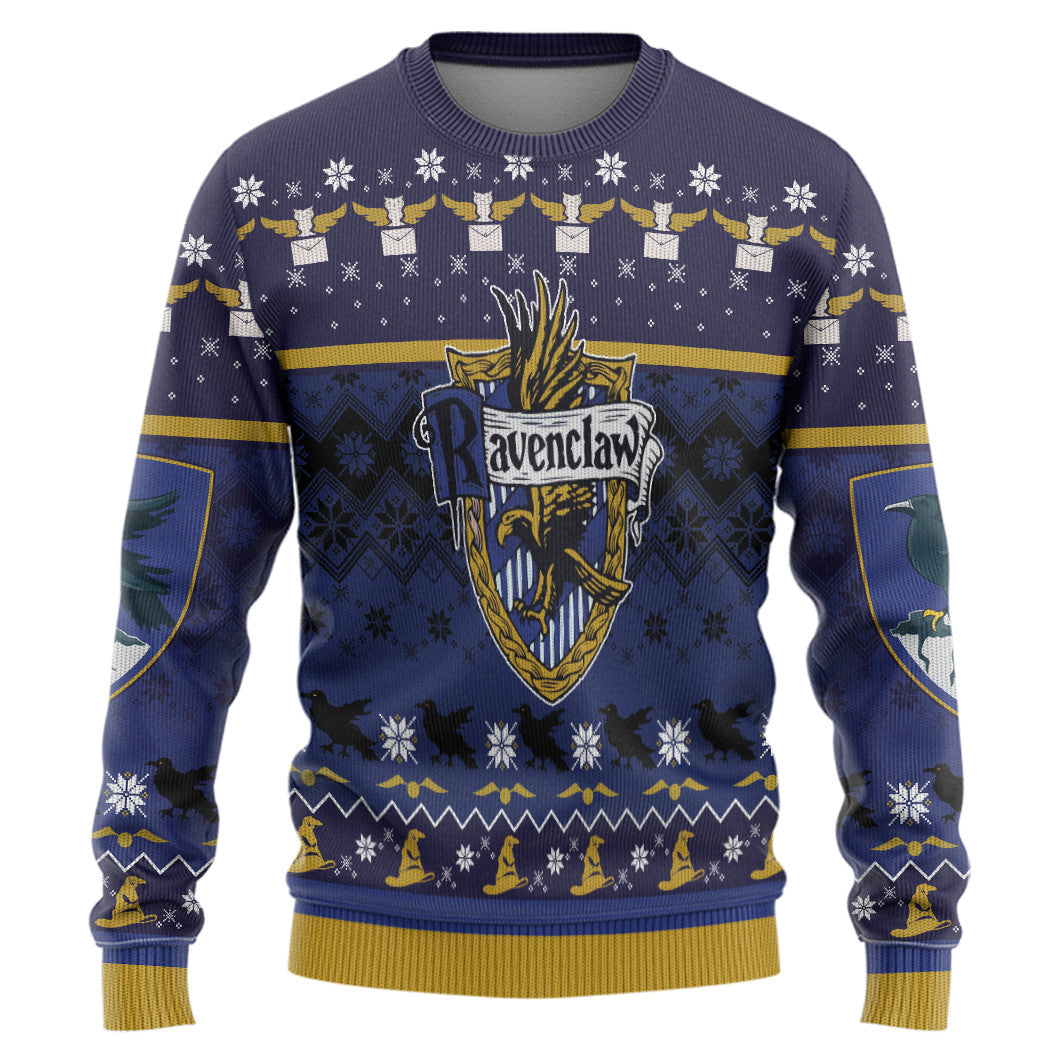 Harry Potter Ravenclaw Ugly Christmas Ver 1 Custom Ugly Sweater