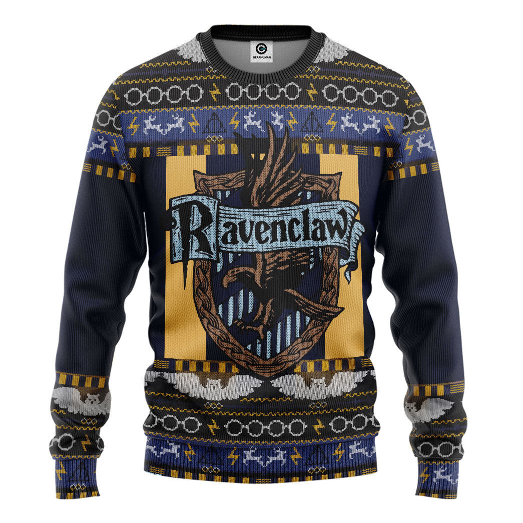 Harry Potter Ravenclaw Ugly Christmas Ver 3 Custom Ugly Sweater