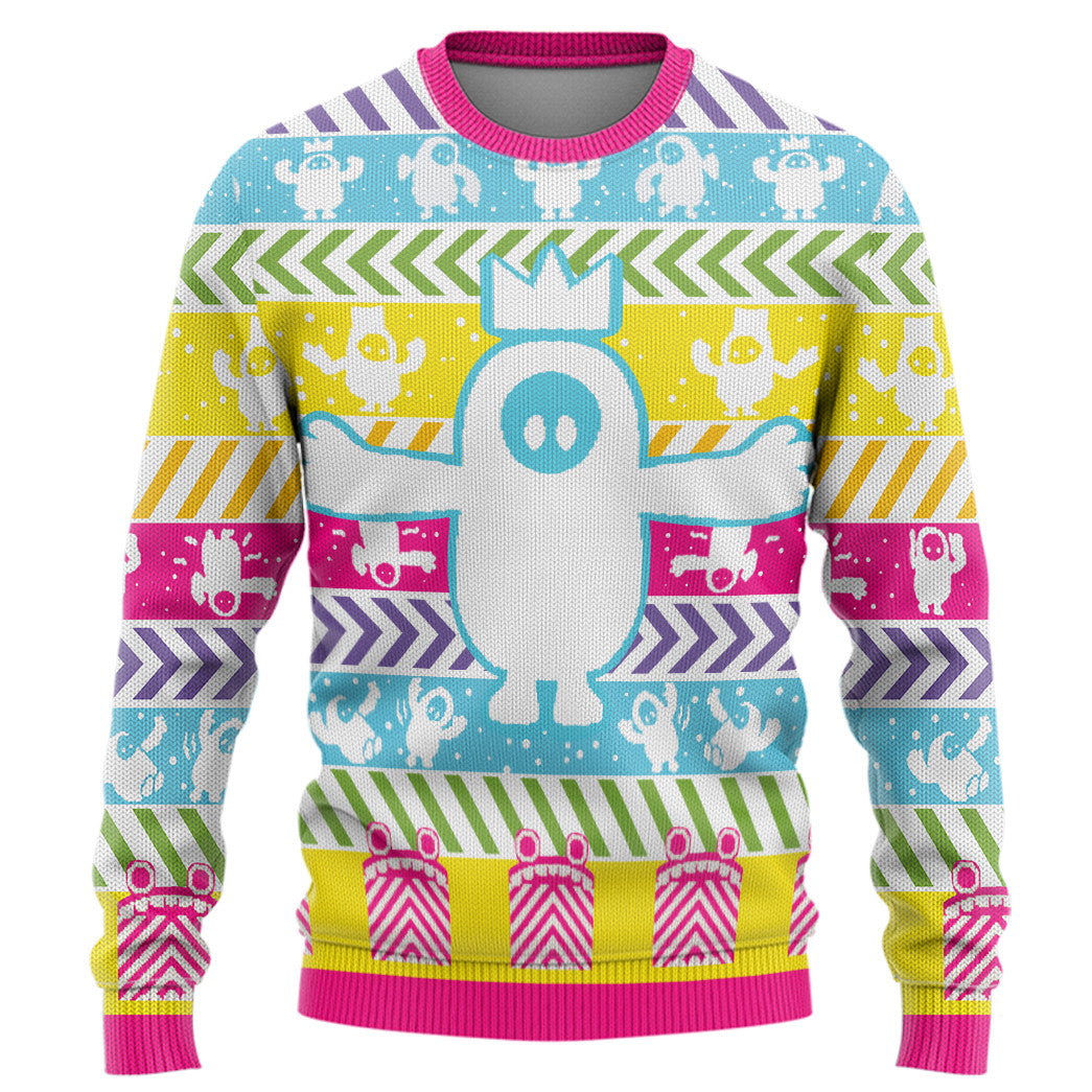 Offical Fall Guys Christmas Custom Ugly Sweater