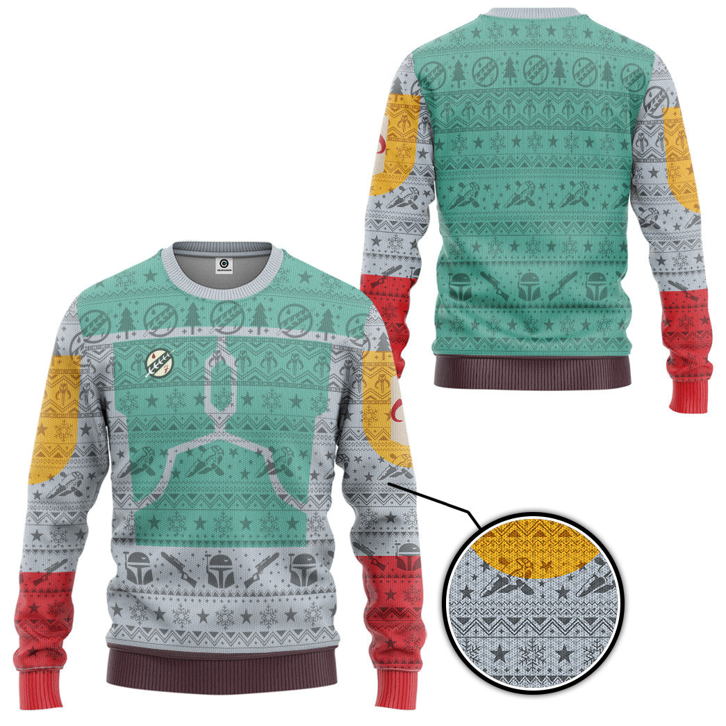 Star Wars Boba Fett Ugly Christmas Custom Ugly Sweater