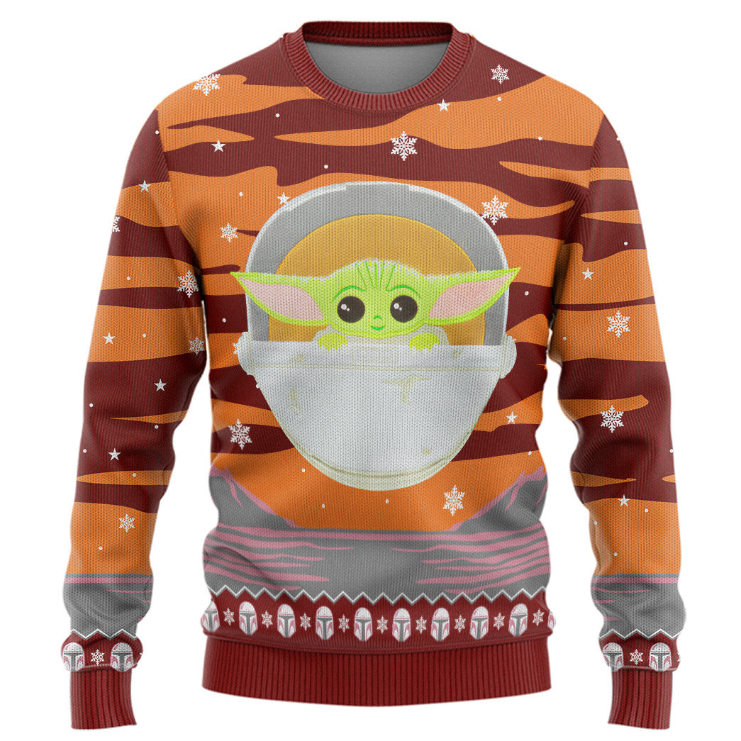 SW Baby Yoda Ugly Christmas Edition Custom Ugly Sweater