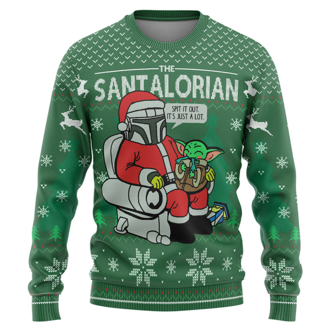 The Santalorian Christmas Custom Ugly Sweater