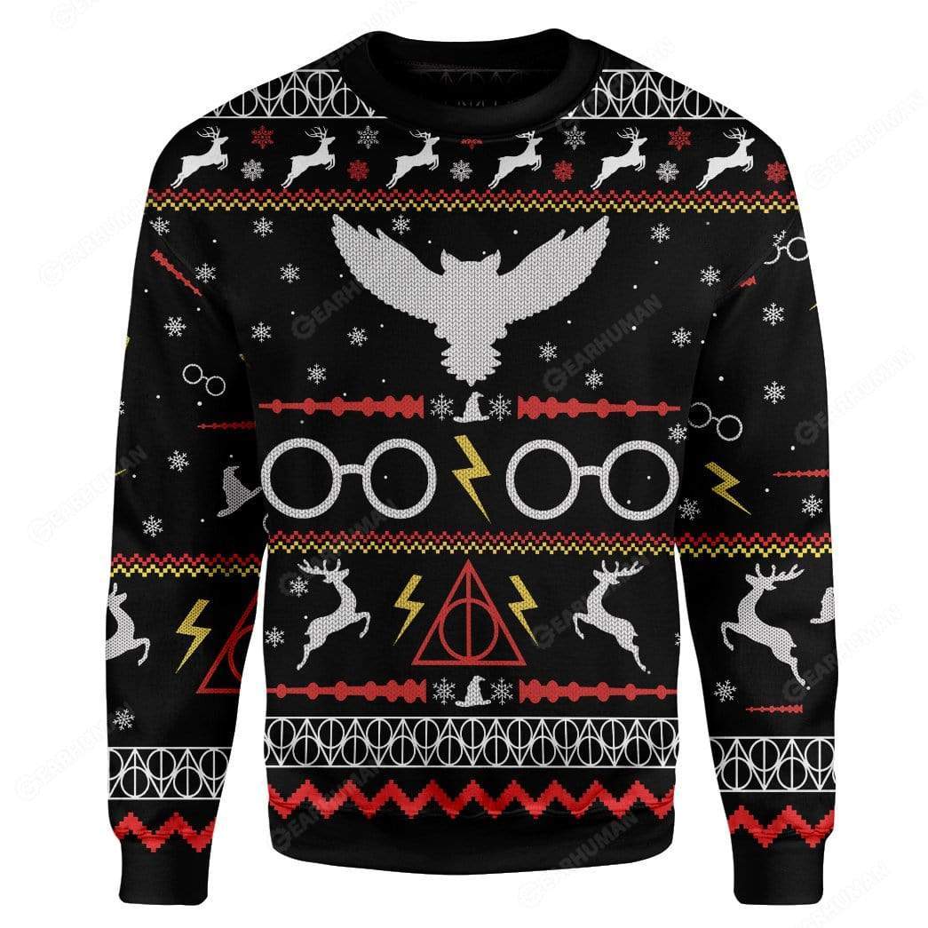 Custom HP Ugly Christmas Christmas Sweater Jumper