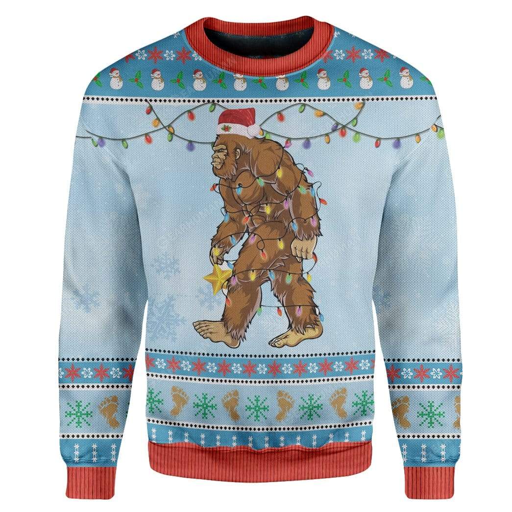 Ugly Christmas Bigfoot Sweater Apparel