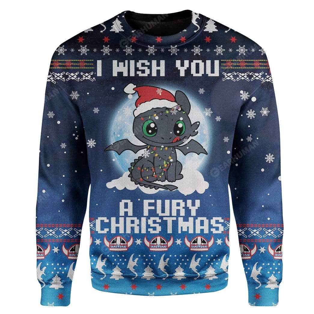 Ugly Fury Christmas Custom Sweater Apparel