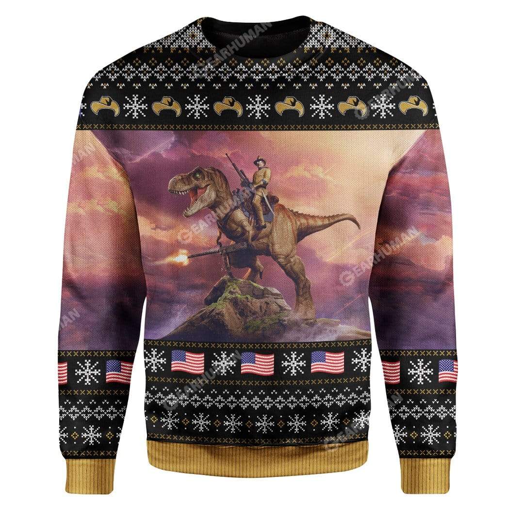 Ugly T-Rex Custom Sweater Apparel